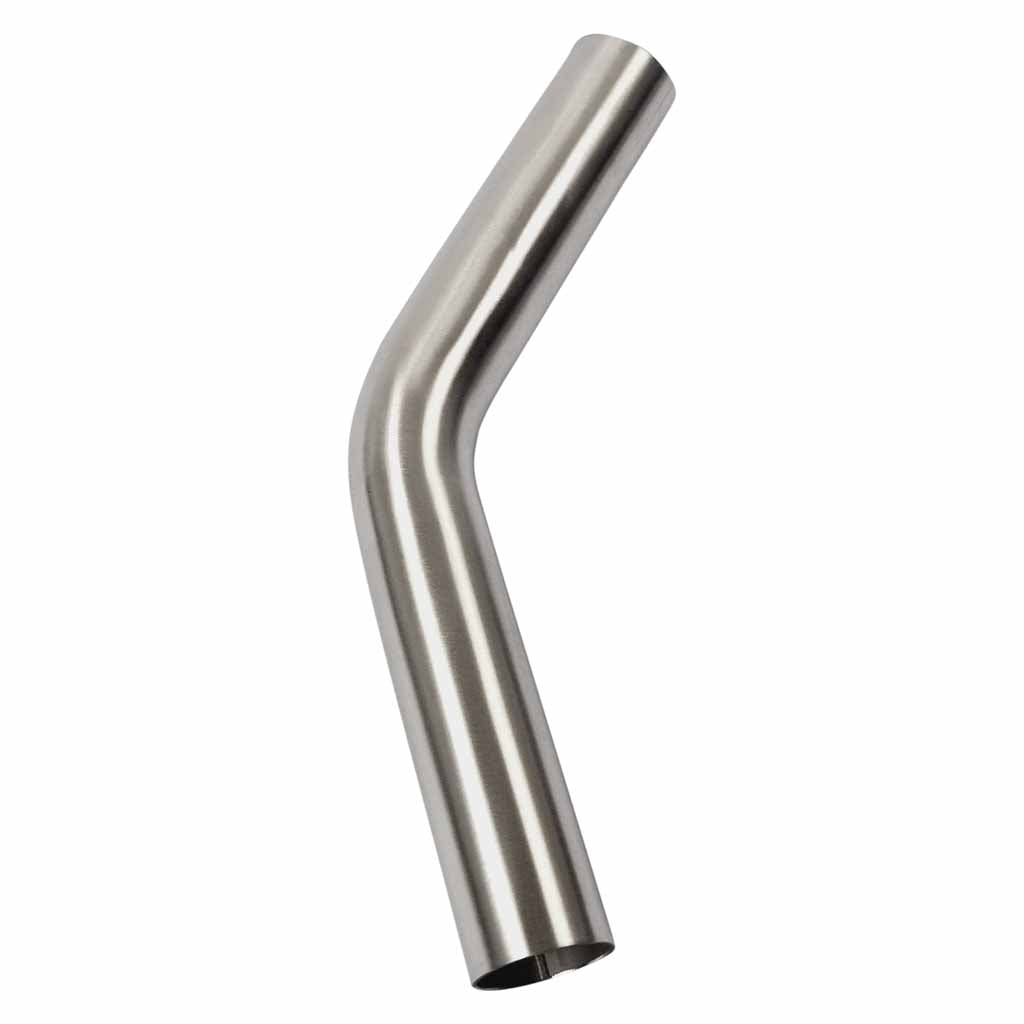 1.5 Inch 45 Degree 1.5D Radius Mandrel Bend Brushed 304 Stainless Steel